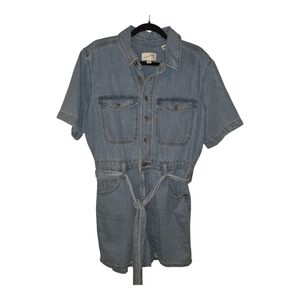 Universal Thread Light Blue Denim Romper